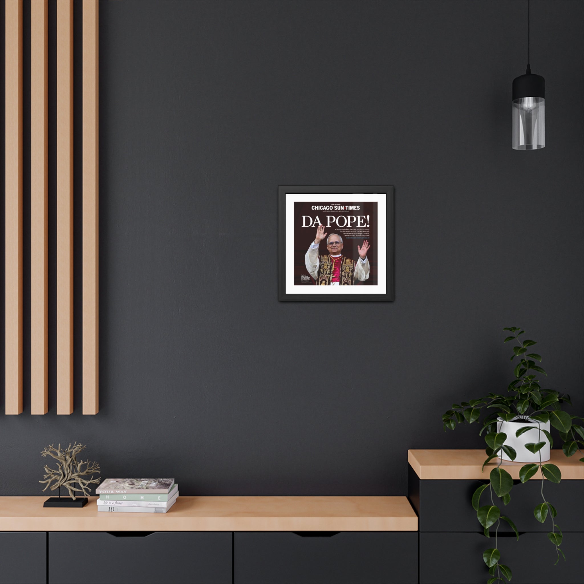 Da Pope! Front Page Framed Print