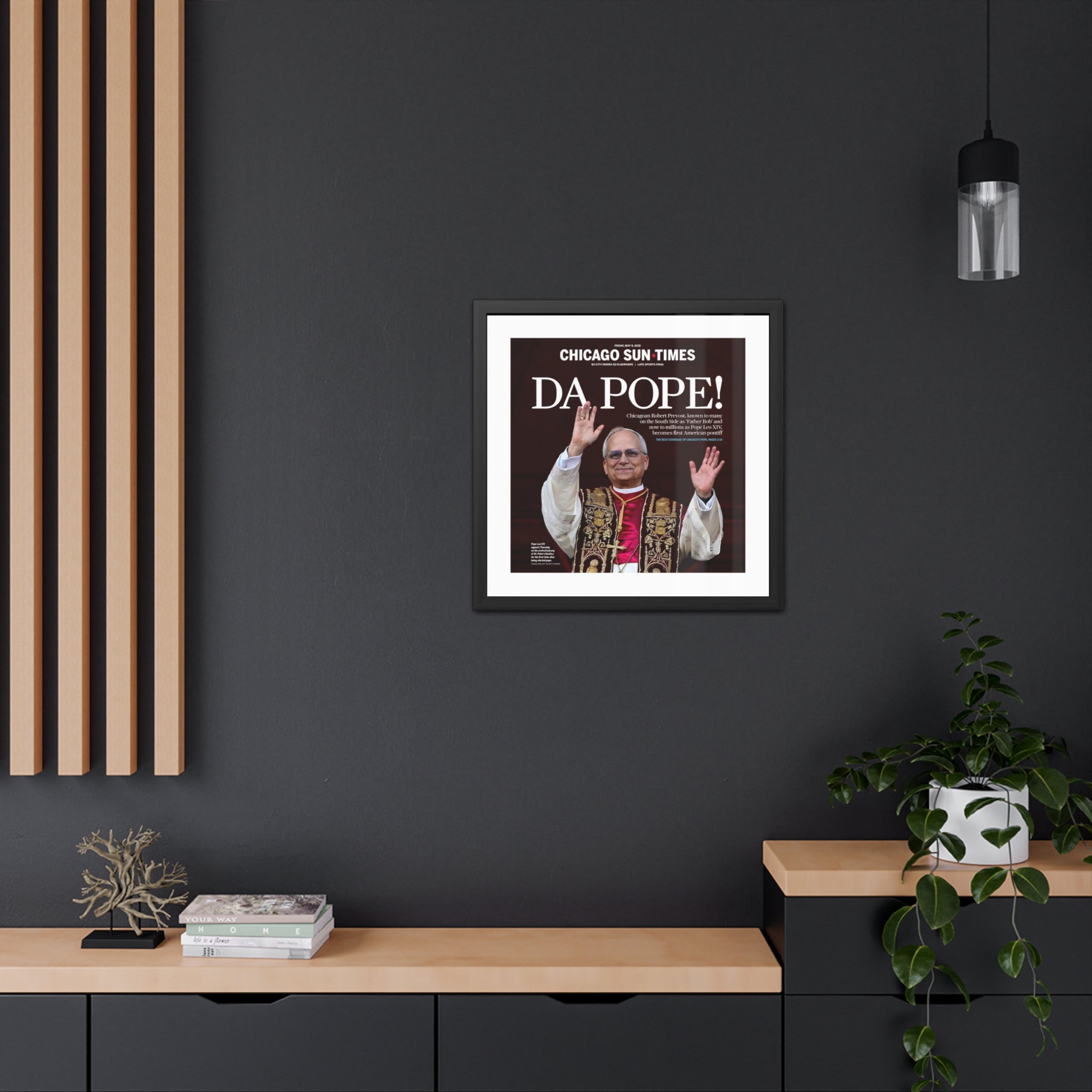 Da Pope! Front Page Framed Print