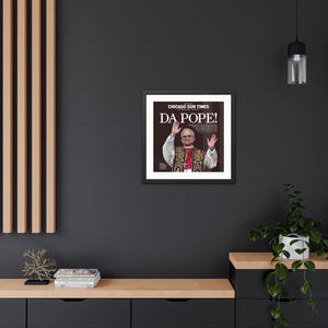 Da Pope! Front Page Framed Print