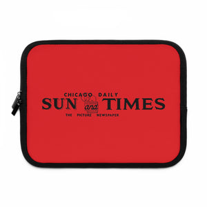 1940's "Chicago Daily Sun and Times" Vintage Logo Laptop/Tablet Sleeve