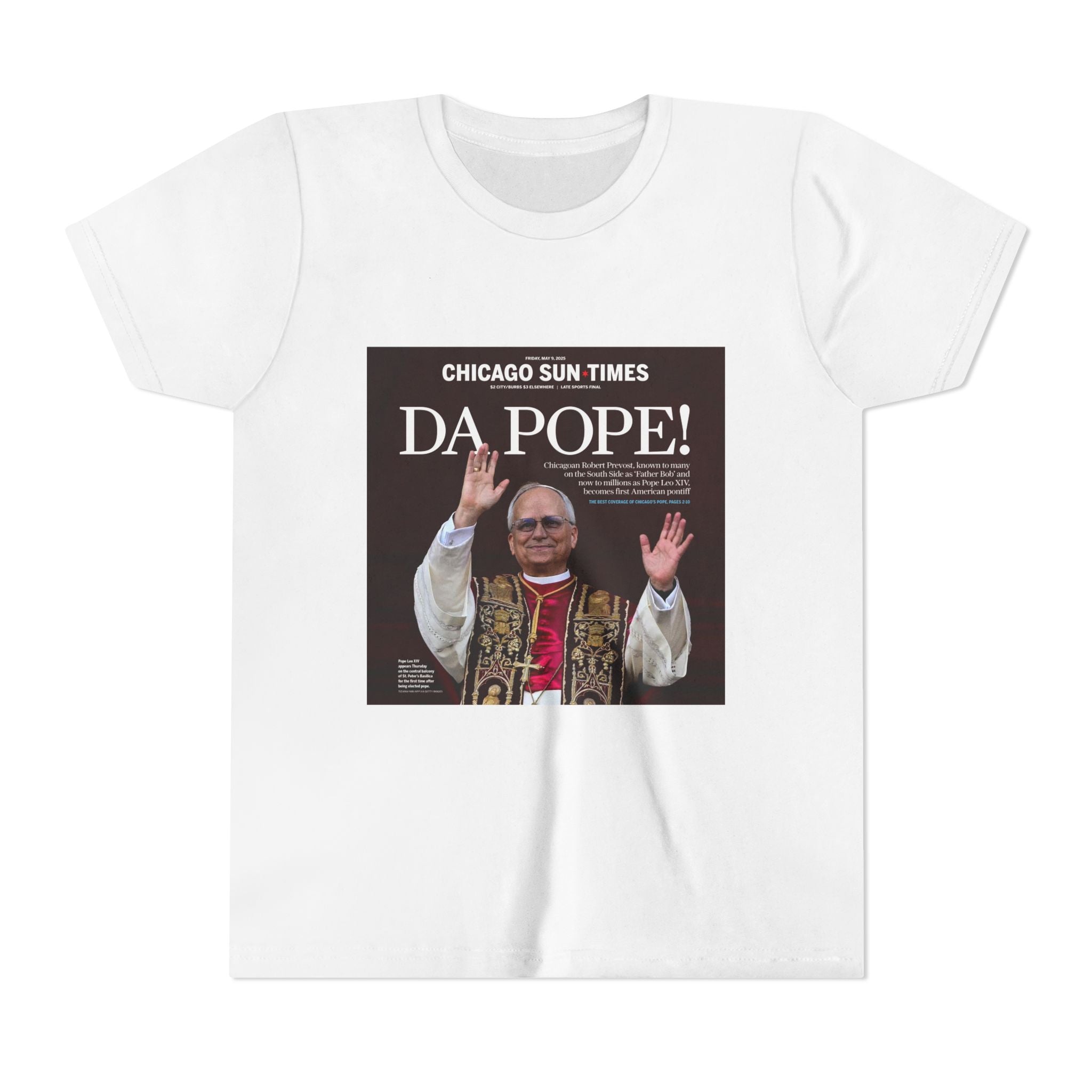 Da Pope! Front Page Kids Shirt