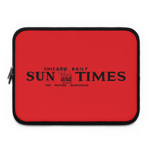 1940's "Chicago Daily Sun and Times" Vintage Logo Laptop/Tablet Sleeve