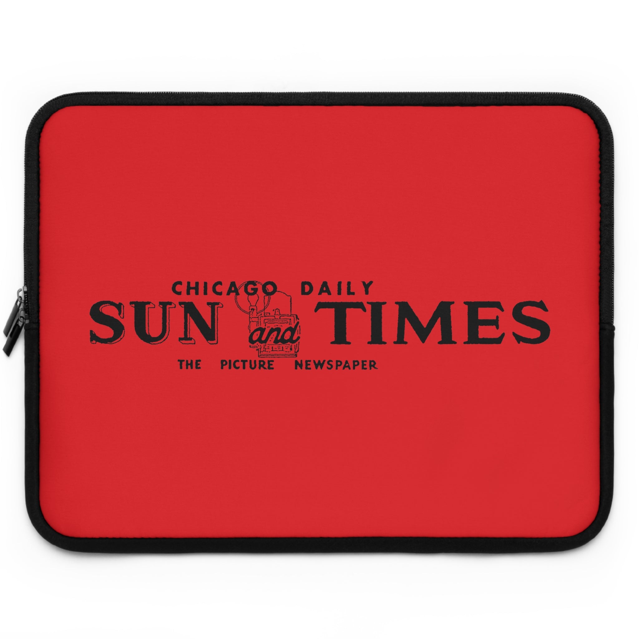 1940's "Chicago Daily Sun and Times" Vintage Logo Laptop/Tablet Sleeve