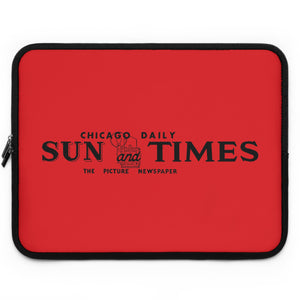 1940's "Chicago Daily Sun and Times" Vintage Logo Laptop/Tablet Sleeve