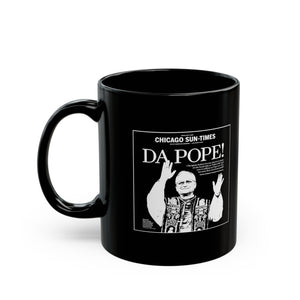 Da Pope! Front Page Mug (Black + White)