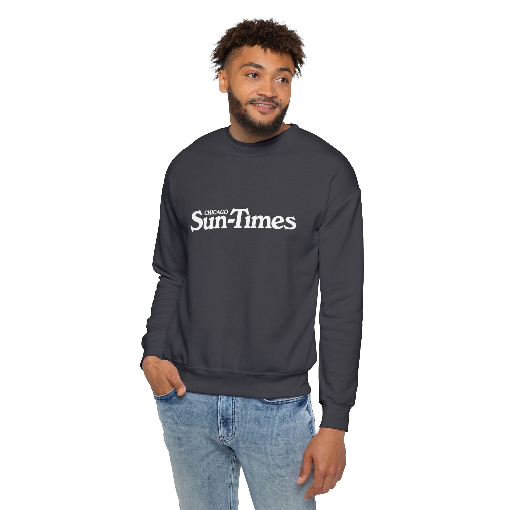 1970's Sun-Times Logo Drop-Shoulder Sweatshirt