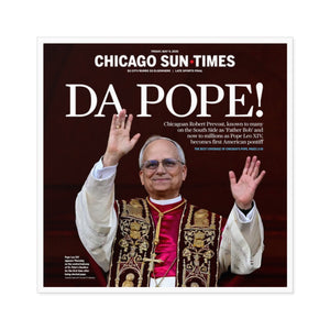 Da Pope! Front Page Vinyl Sticker