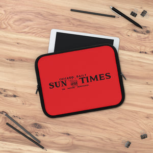 1940's "Chicago Daily Sun and Times" Vintage Logo Laptop/Tablet Sleeve
