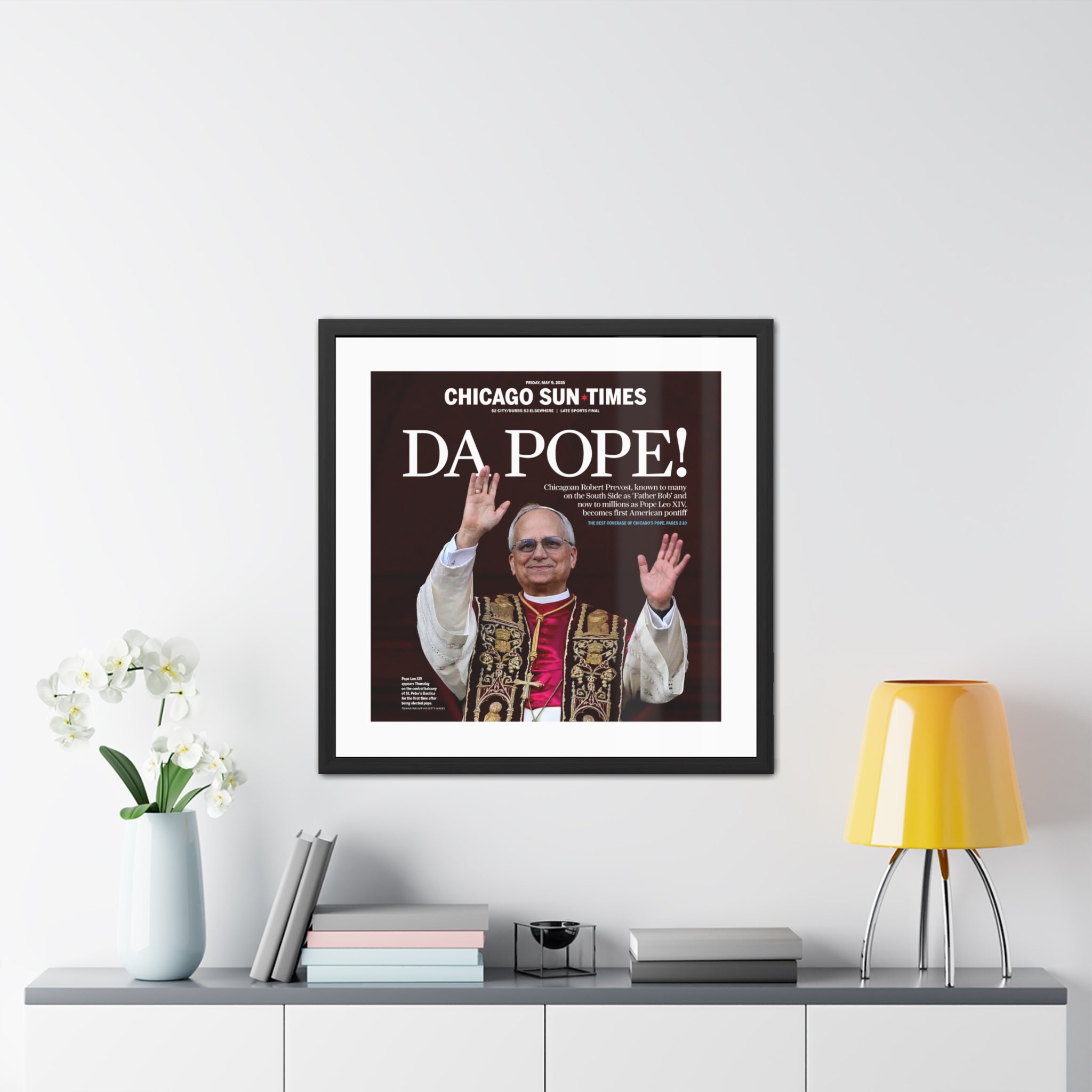 Da Pope! Front Page Framed Print