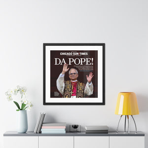 Da Pope! Front Page Framed Print