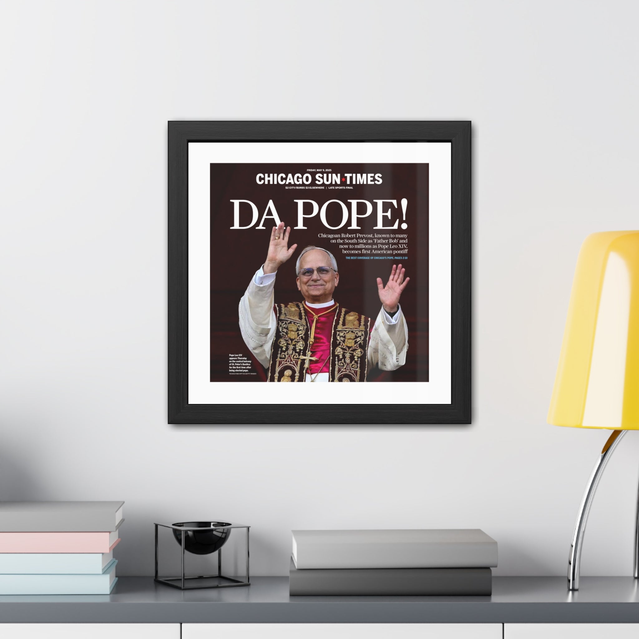 Da Pope! Front Page Framed Print