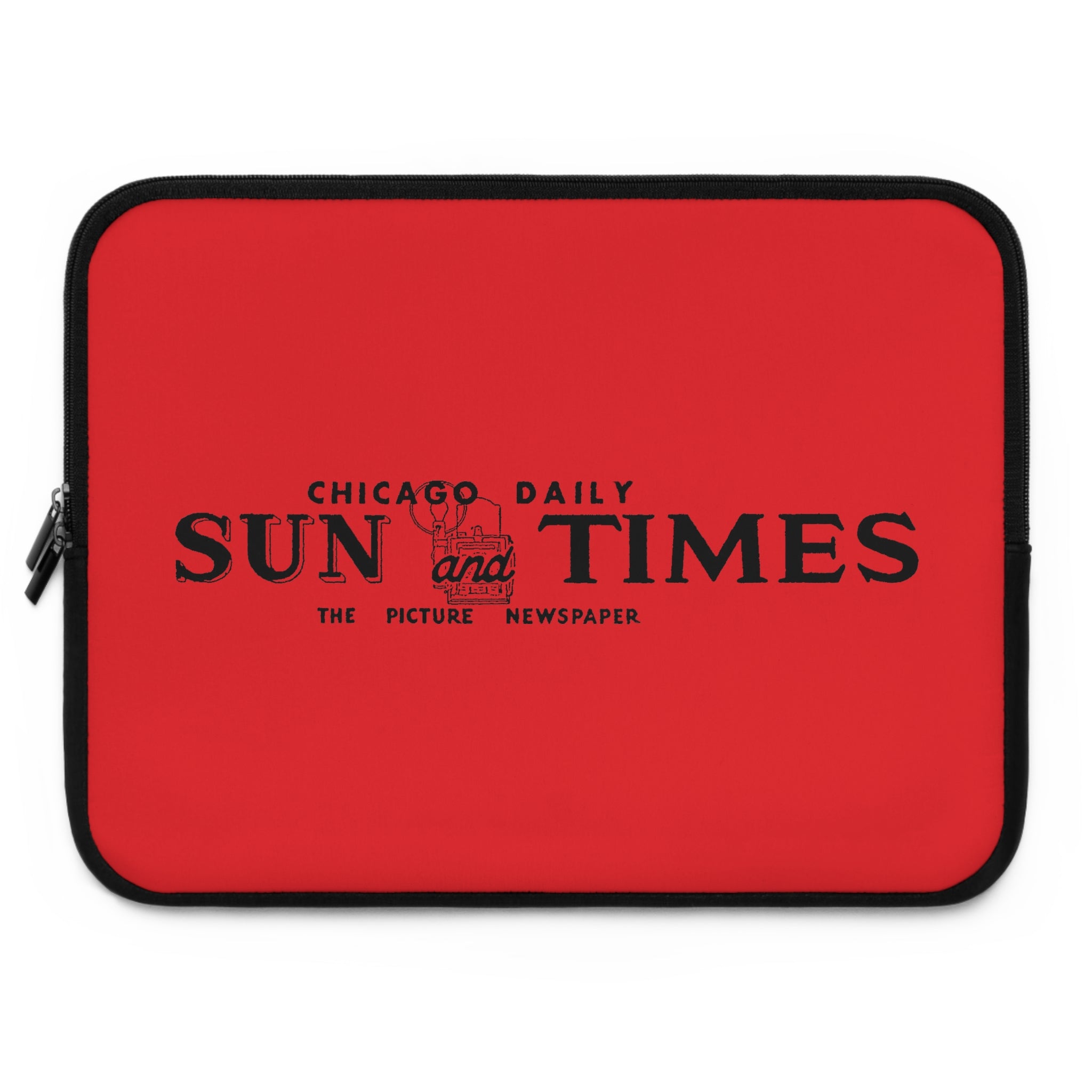 1940's "Chicago Daily Sun and Times" Vintage Logo Laptop/Tablet Sleeve