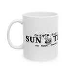 1940's "Chicago Daily Sun and Times" Vintage Logo Mug
