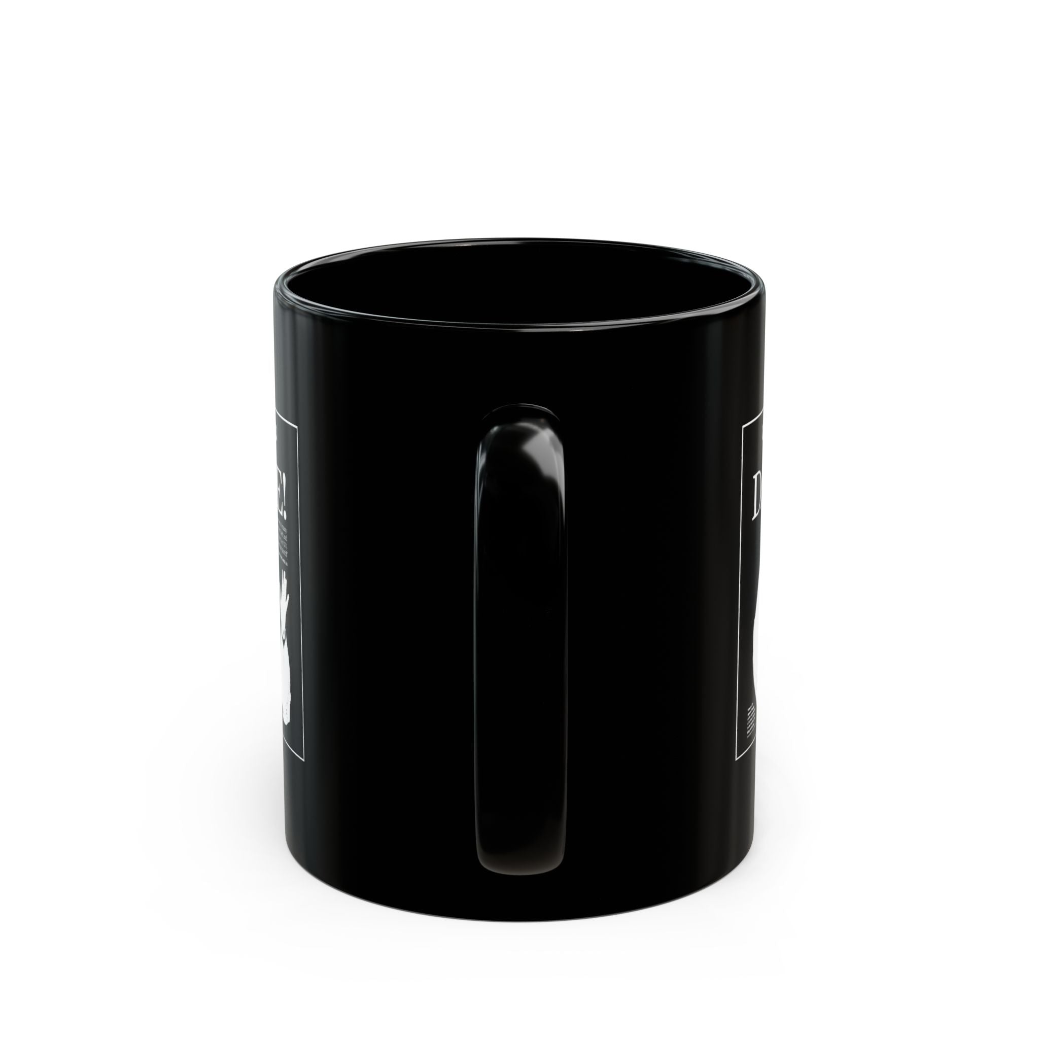Da Pope! Front Page Mug (Black + White)