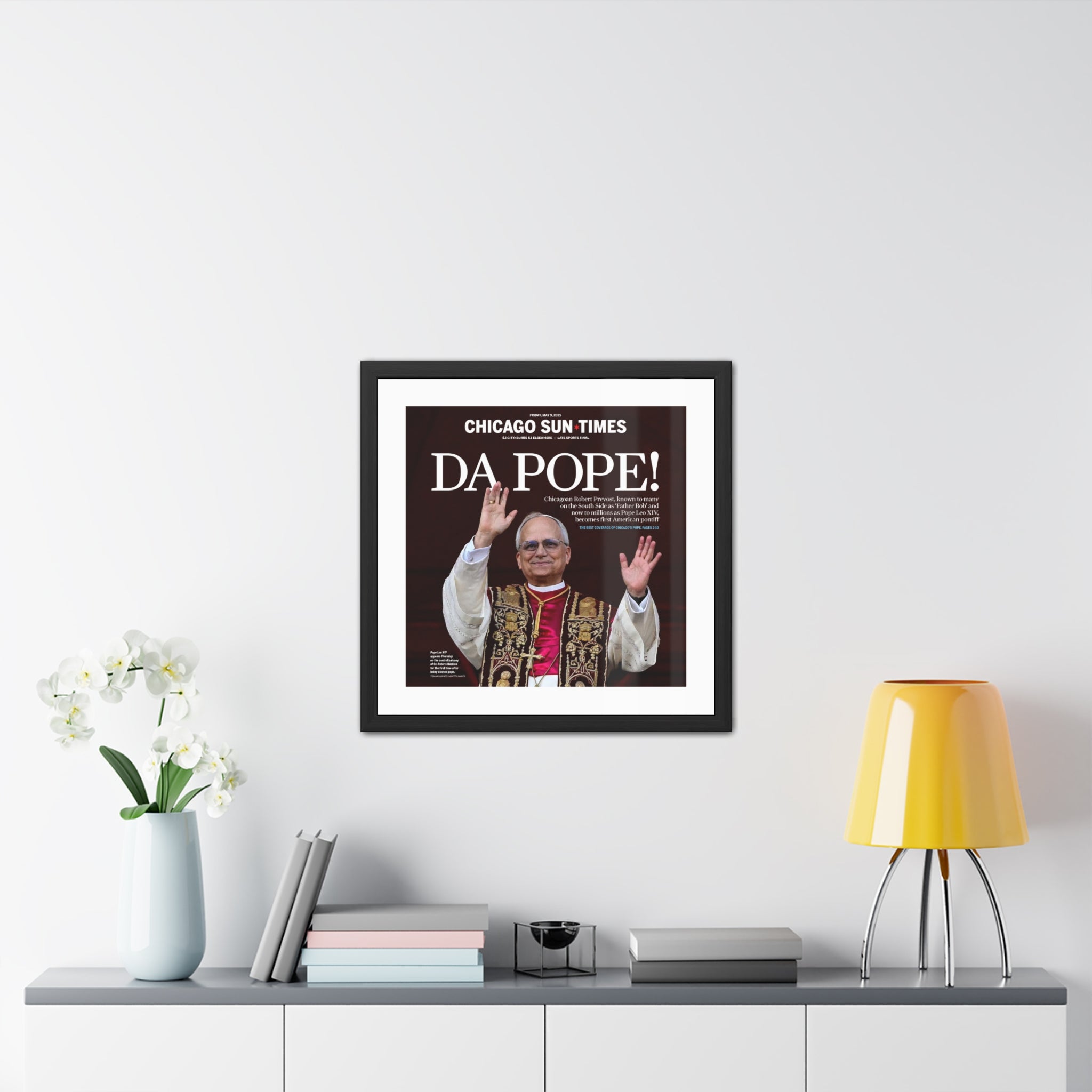 Da Pope! Front Page Framed Print