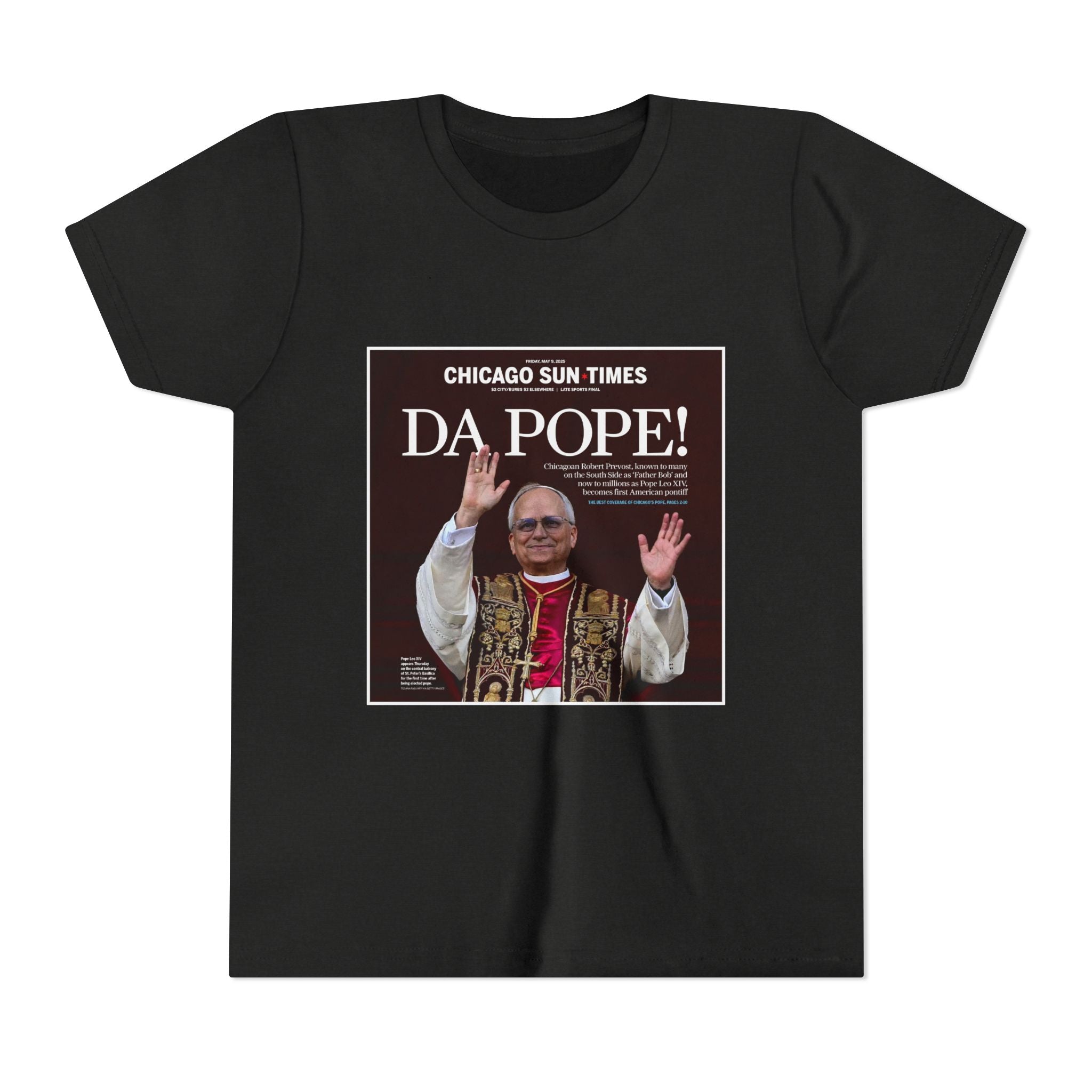 Da Pope! Front Page Kids Shirt