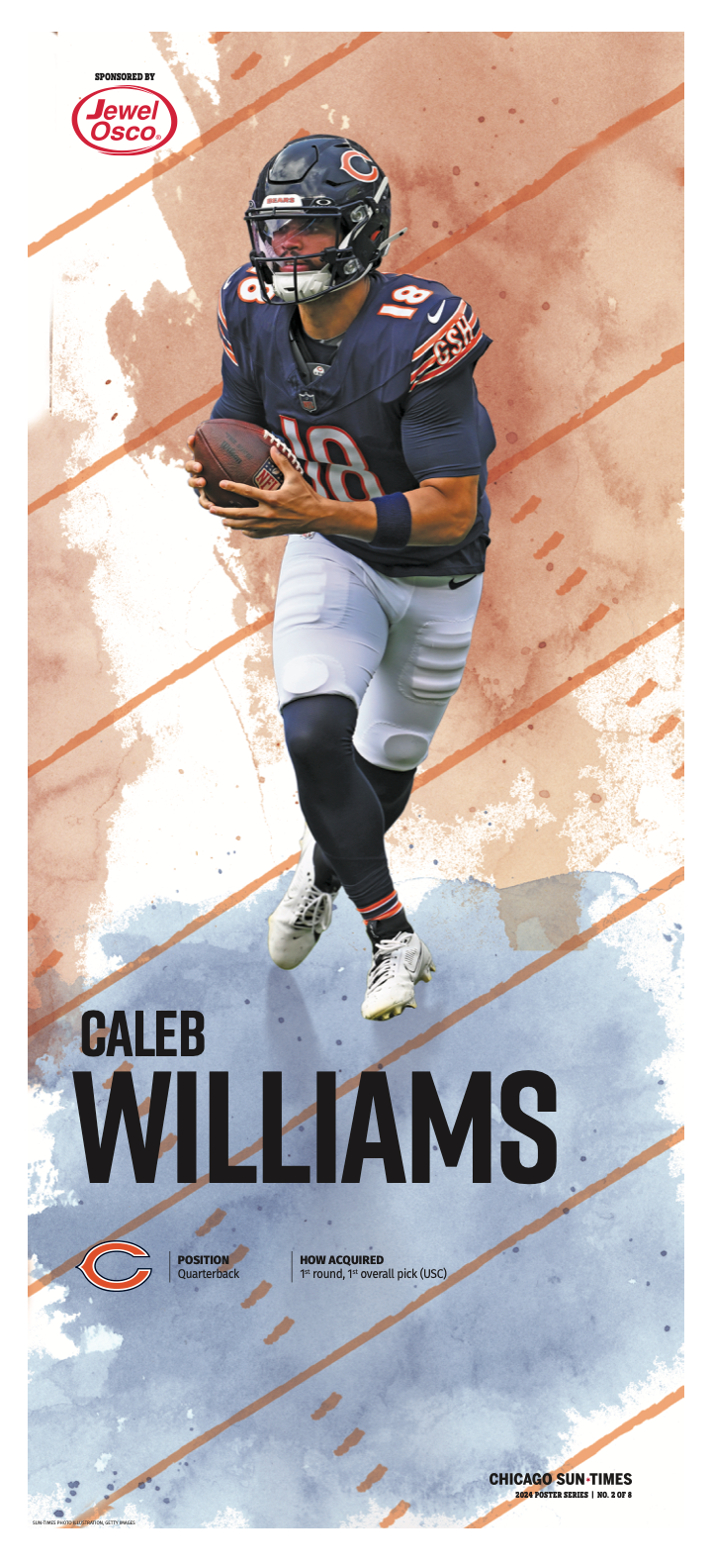 The Bears' Caleb Williams - Sports Fan Poster 2/8